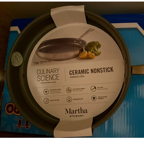 Martha Stewart Culinary Science Ceramic Nonstick Fry Pan - Gray - Picture 1 of 1